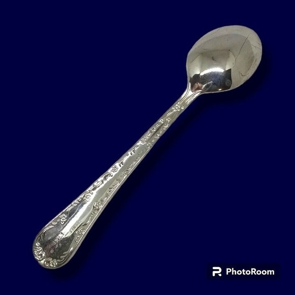 International Silver-WM Rogers & Sons Enchanted Teaspoons-Silver Plate-Floral - Picture 2 of 5